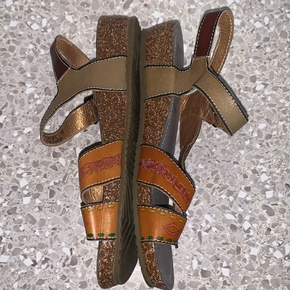 L’Artiste by Spring Step Leather Sandals Women’s Multicolor US 7.5 EU 38 - Picture 10 of 13